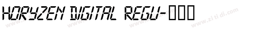 Horyzen Digital Regu字体转换